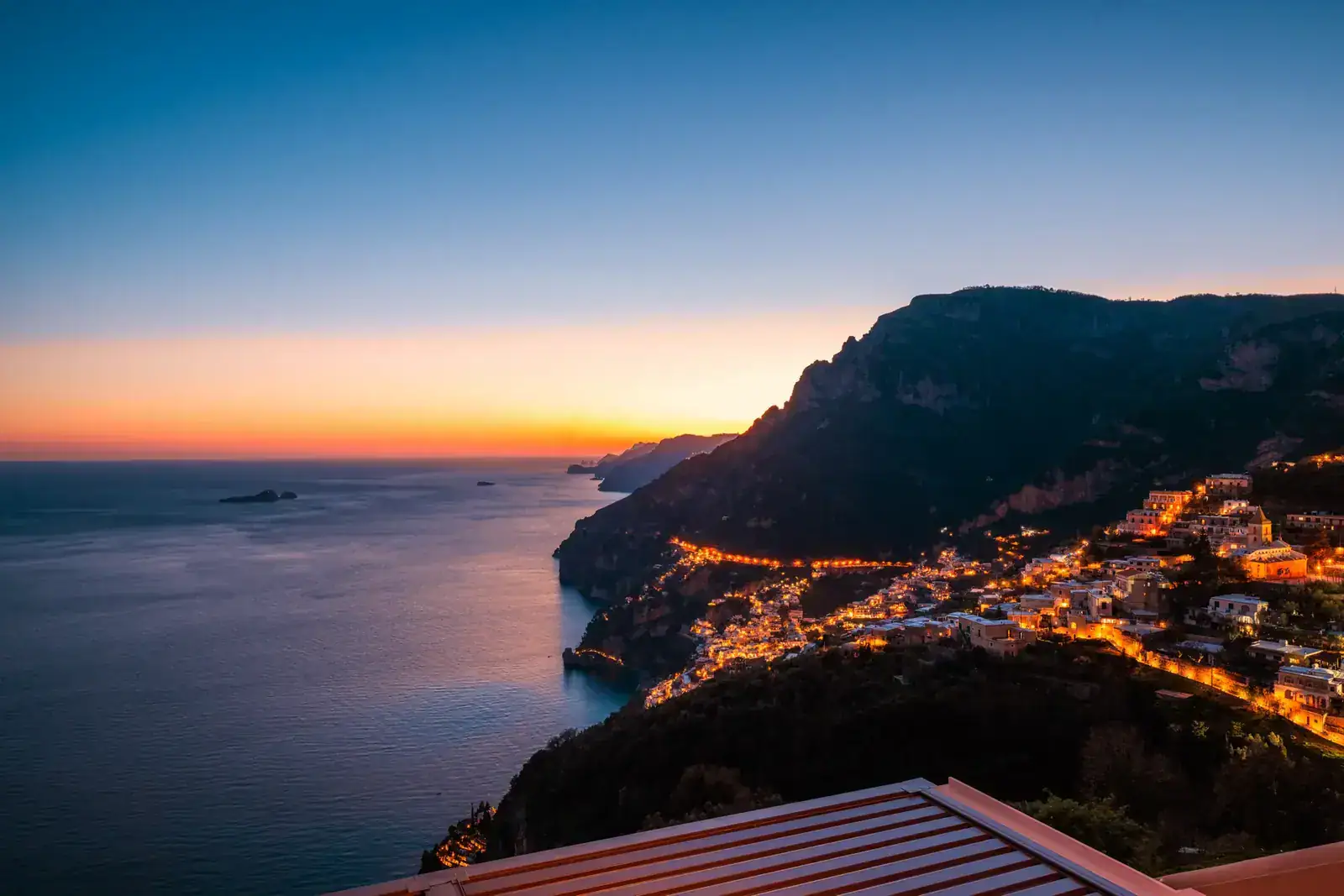 Evening over Positano’s coast