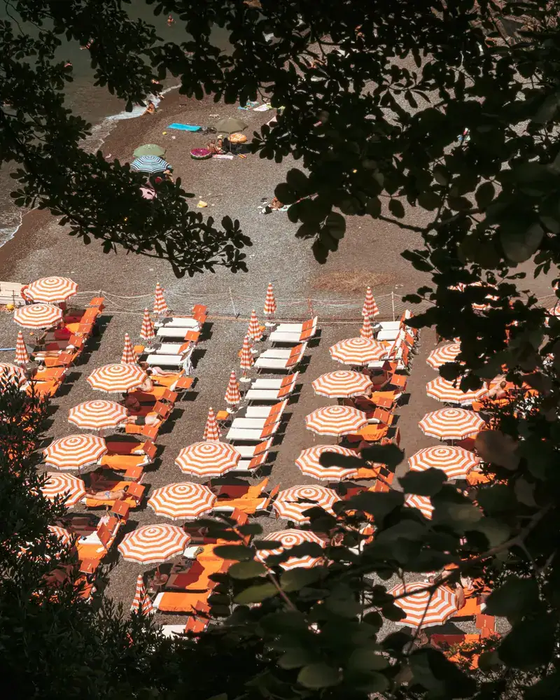 Arienzo Beach Club, vista dall’alto
