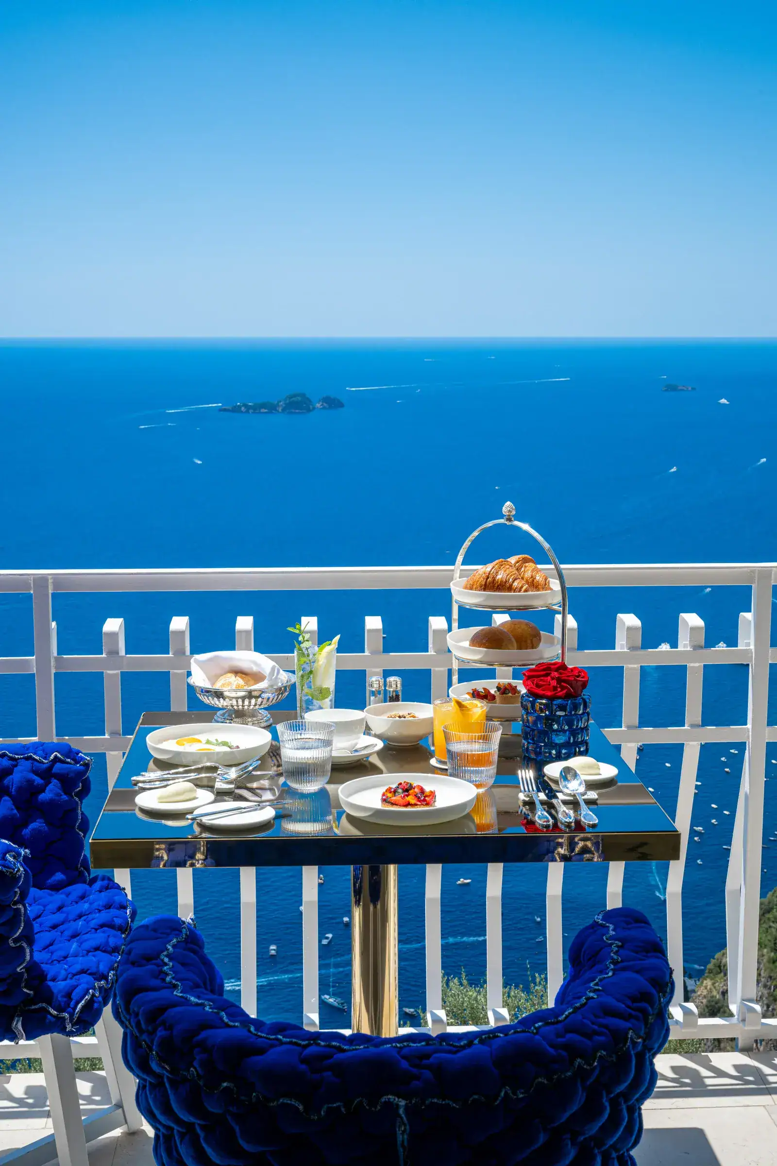 The terrace at breakfast time