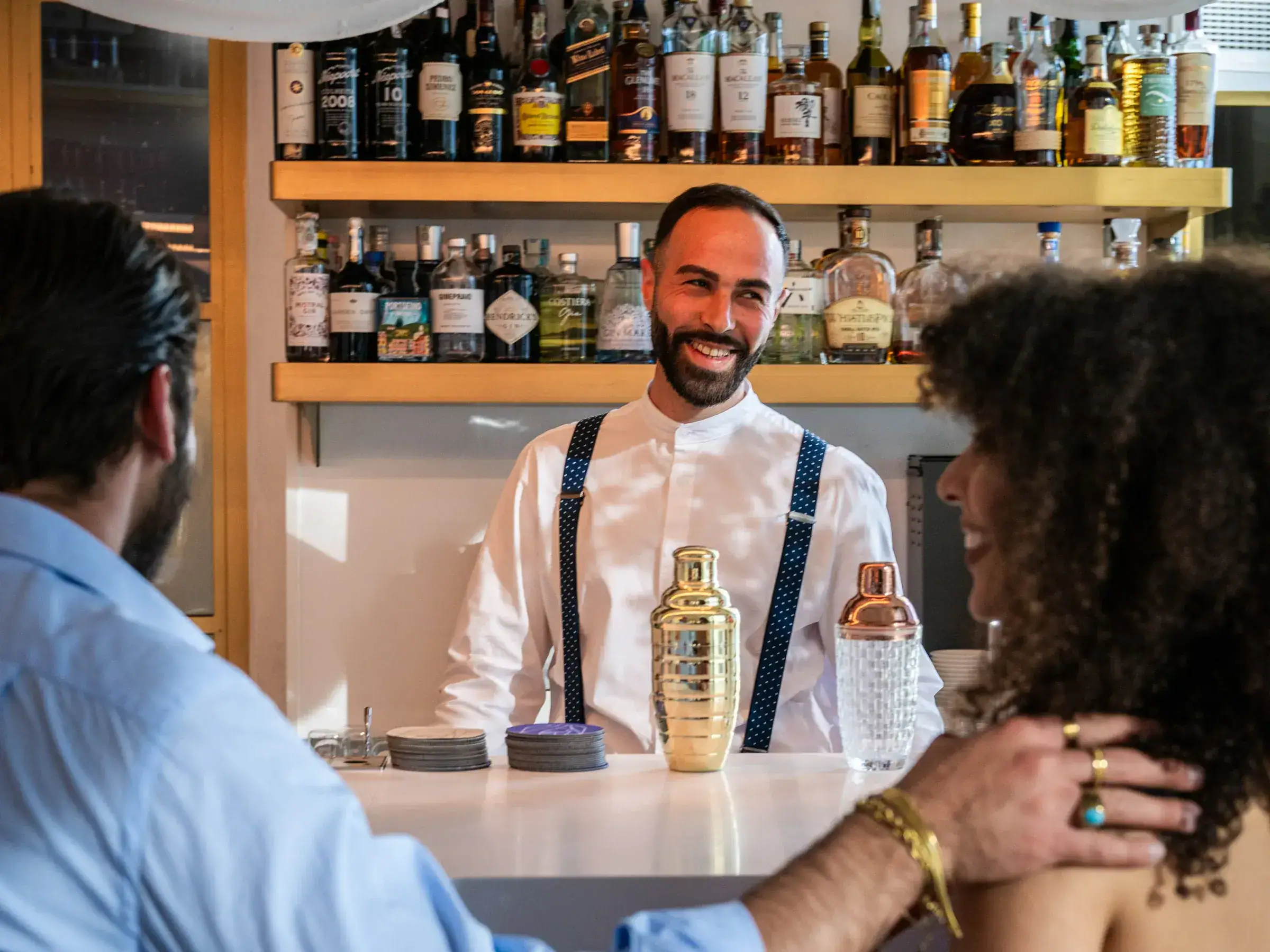 At the bar, Chic Mama