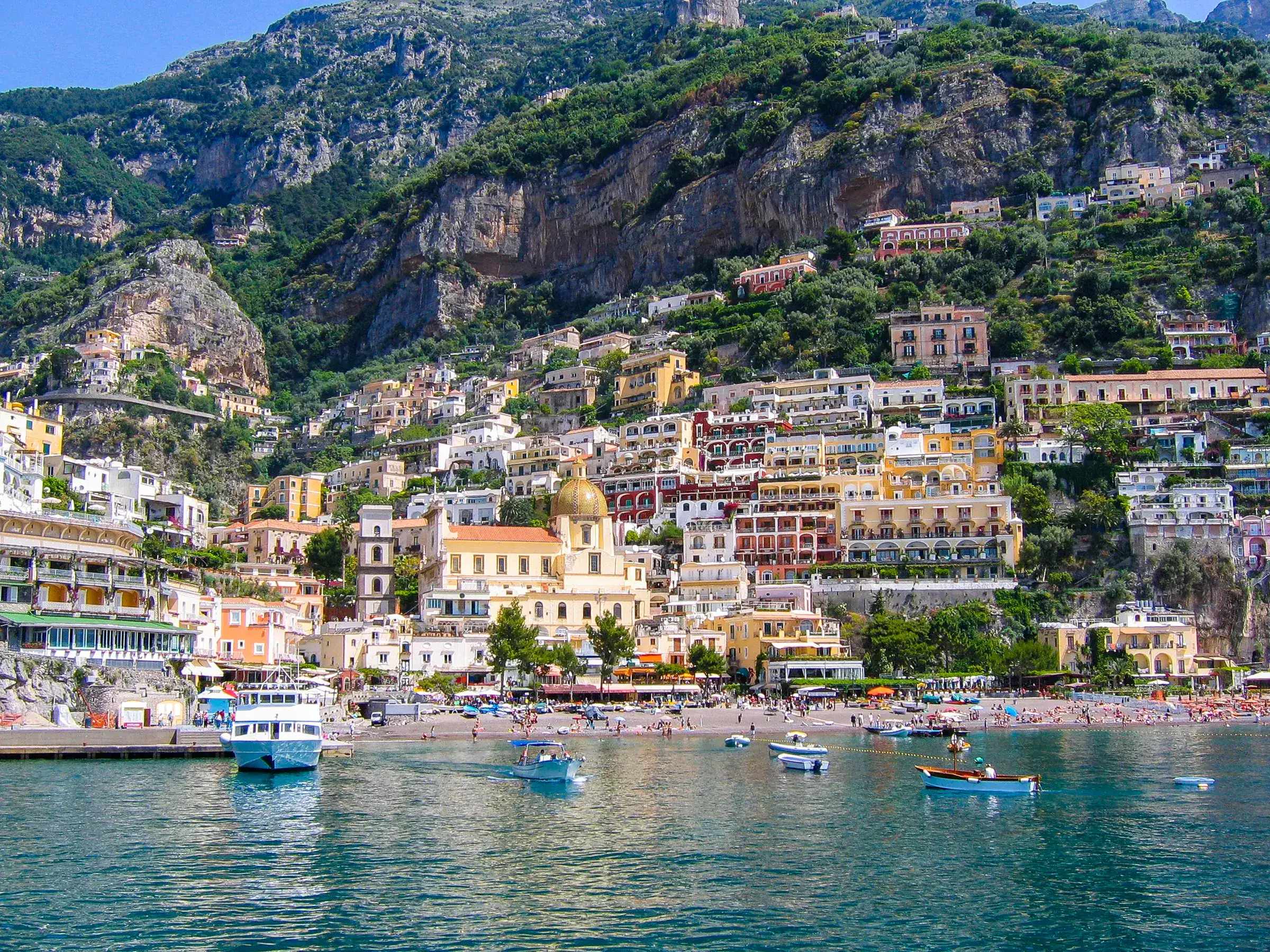Positano seen from the water