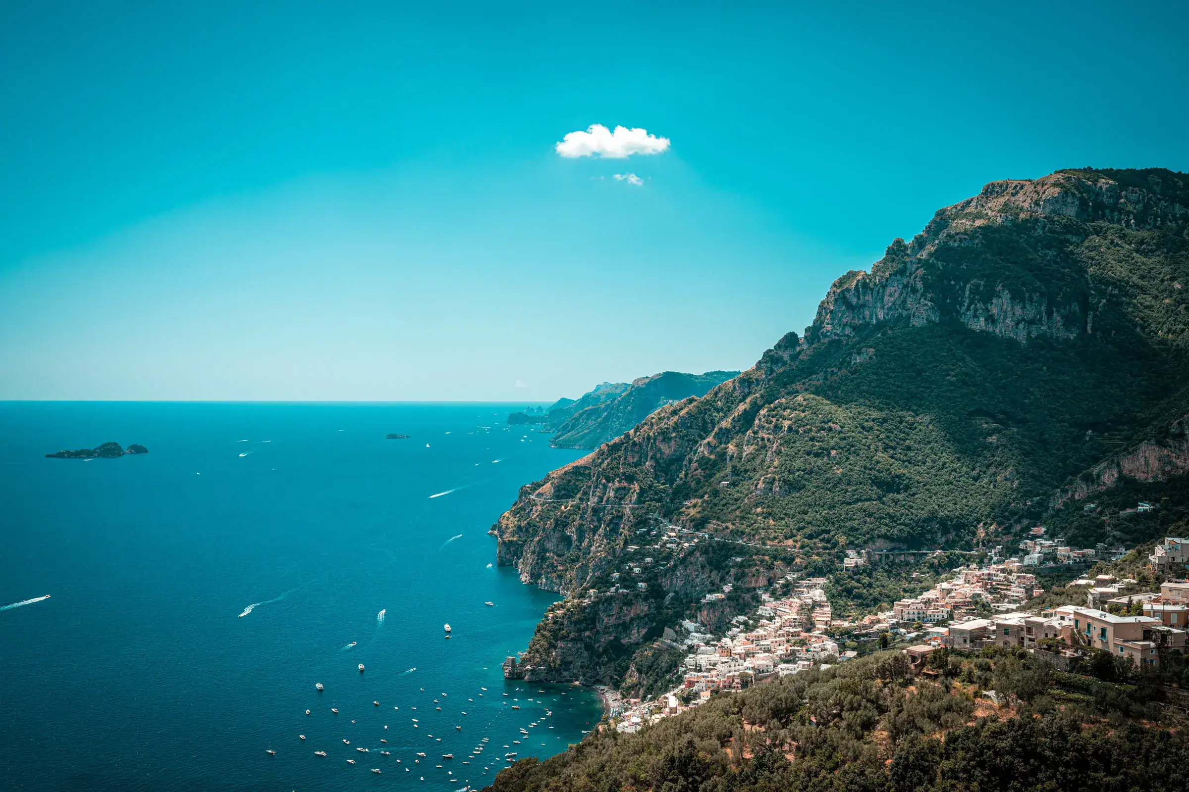 Positano, Li Galli and the coast